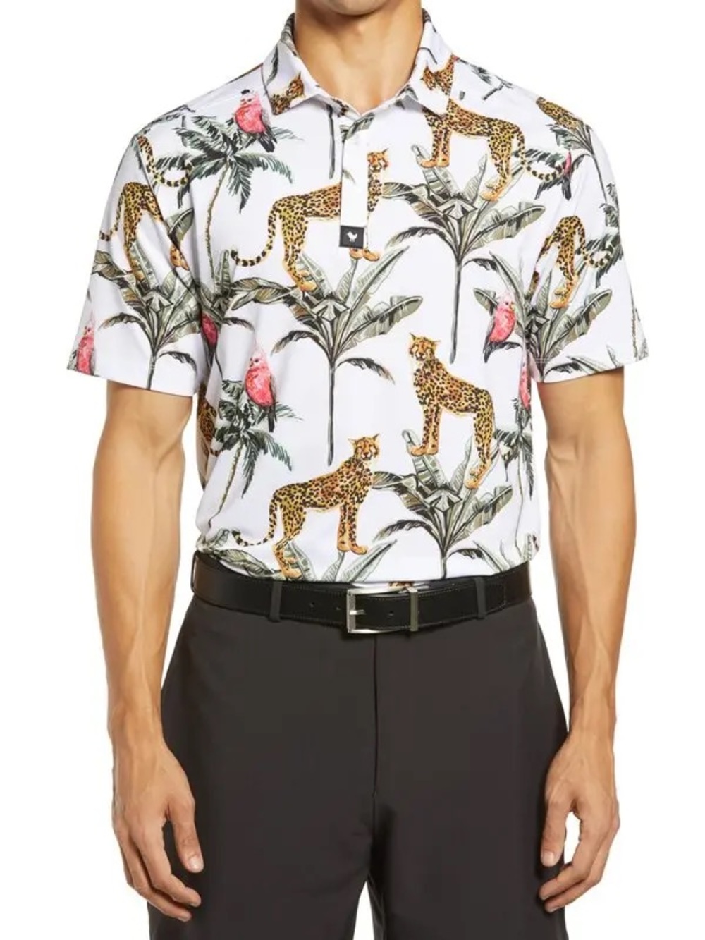 BAD BIRDIE Wildlife Men’s Golf Polo - Picture 2 of 16